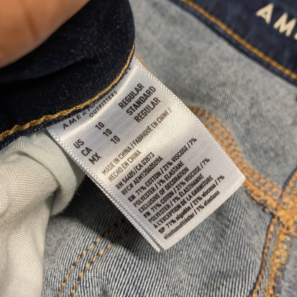 American Eagle Jeans 10 Regular - image 4